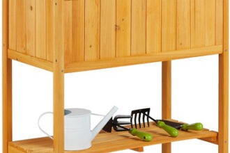 Relaxdays Hochbeet Holz, Pflanzbeet Auf Stelzen,