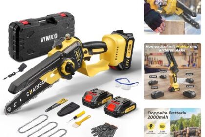 Viwko 6 Zoll Mini Akku Kettensäge