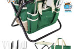 Gartenwerkzeug Hocker 7in1 mit 5-teiligem Edelstahl