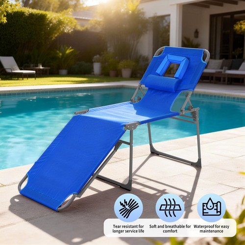 Sonnenliege Klappbar Liegestuhl Gartenstuhl Relaxstuhl mit
