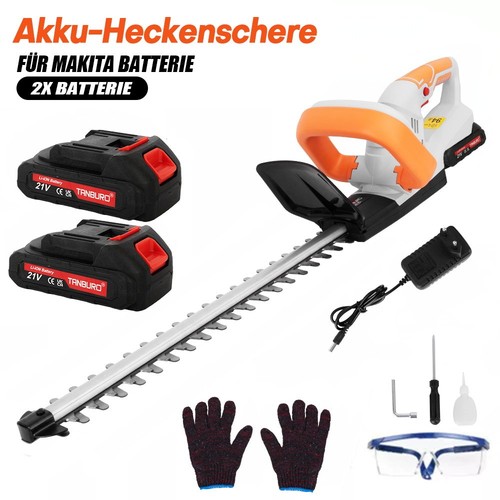 Heckenschere Heckentrimmer Heckenschneider mit 2 Akku