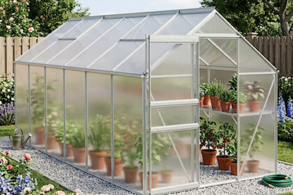 Aluminium Gewächshaus Treibhaus 370x190x195 cm Tomatenhaus