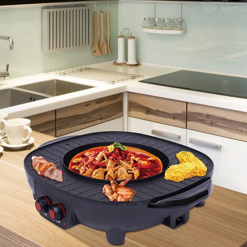 2 in 1 Multifunktions Elektro Grillpfanne