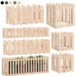 Garten Balkon Holz Hochbeet Lattenzaun für