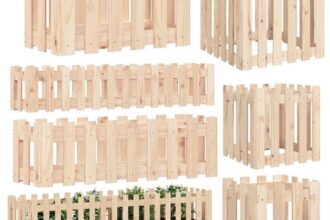 Garten Balkon Holz Hochbeet Lattenzaun für