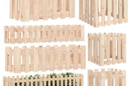 Garten Balkon Holz Hochbeet Lattenzaun für