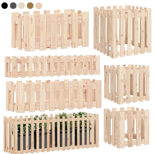 Garten Balkon Holz Hochbeet Lattenzaun für