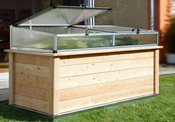 4betterdays Hochbeet aus Massivholz 'Veggie' - mit und ohne Frühbeetaufsatz - Produktbild