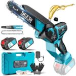 Powervolle Akku Kettensäge: 1000W, 2x4000mAh, Werkzeuglose