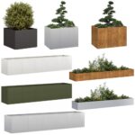 Pflanzkübel Hochbeet Pflanzkasten Blumenkasten Gemüsebeet Kaltgewalzter