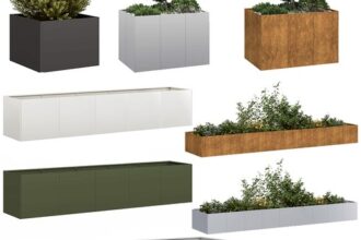 Pflanzkübel Hochbeet Pflanzkasten Blumenkasten Gemüsebeet Kaltgewalzter