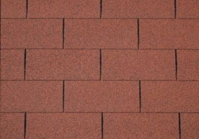 Dachschindeln Dachpappe rot Gartenhaus Holzhaus 3m2