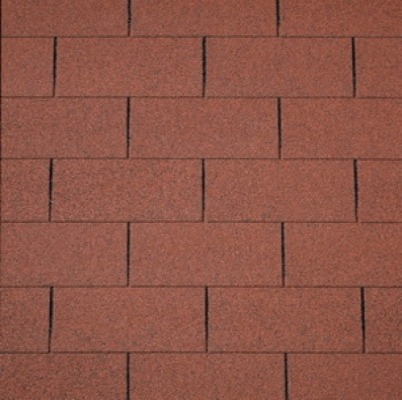 Dachschindeln Dachpappe rot Gartenhaus Holzhaus 3m2
