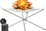 Feuerschale Edelstahl Faltbar Feuerstelle Camping Garten