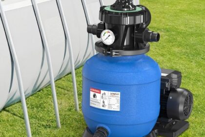 Sandfilteranlage 400g Filterbälle, Poolpumpe Sandfilter mit