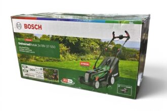Bosch Akku-Rasenmäher UniversalRotak 2x18V-37-550, 2xAkku 4.0