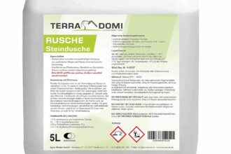 Terra Domi Rusche Steindusche 5 L, reinigt bis 2000 m²