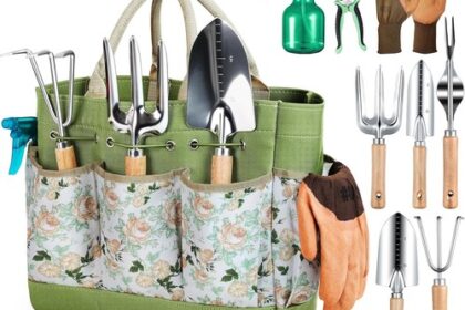 Grenebo Gartenwerkzeug Set,9 Stück Garten Werkzeug
