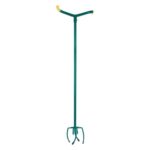 Gartenkralle, drehbar, aus Stahl, Gartenwerkzeug, stehend,