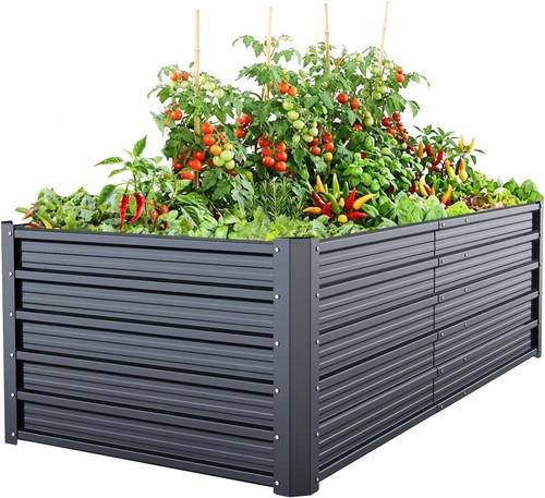 Ohuhu Metall Hochbeet Pflanzenbeet 180X90X60 Cm,