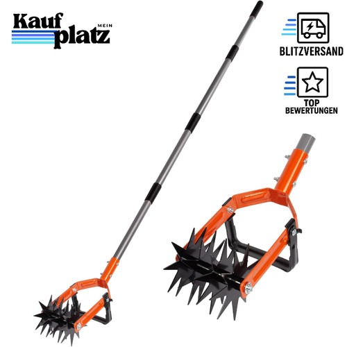 Rotationsgrubber Gartenfräse 2-in-1 Verstellbar Kultivator Werkzeug