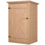 Comanlai Holz Gartenhaus Geräteschrank Outdoor Werkzeugschrank