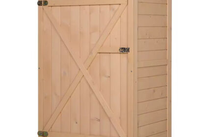 Comanlai Holz Gartenhaus Geräteschrank Outdoor Werkzeugschrank