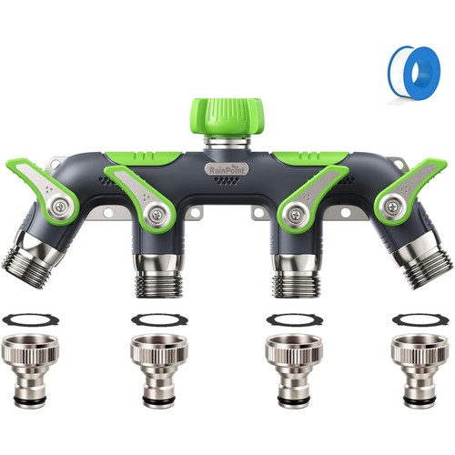 Wasserverteiler Gartenschlauch 3/4 Zoll Metall Regulierbar