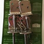 L-Flechtzaunbeschlag Flechtzaunhalter 4er Karte edelstahl