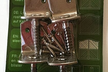 L-Flechtzaunbeschlag Flechtzaunhalter 4er Karte edelstahl