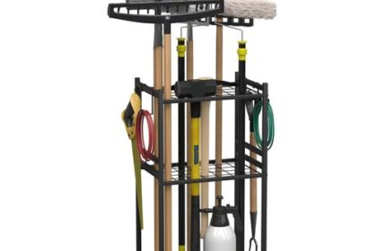 Gartenwerkzeug-Organizer 3-stufig Metall Regal Garage Werkzeughalter