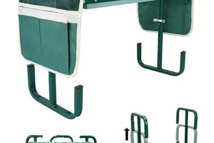 Gartenhocker Kniebank Klappbar verstellbar Werkzeugtasche Camping