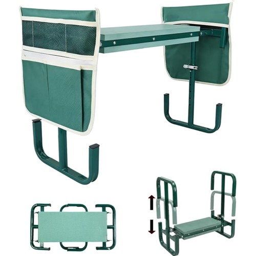 Gartenhocker Kniebank Klappbar verstellbar Werkzeugtasche Camping