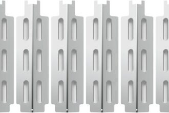 Gasgrill Brennerabdeckung Edelstahl 6er-Pack Flammenverteiler Universal