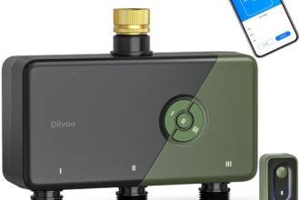 Diivoo WLAN Bewässerungscomputer 3 Ausgänge Smart