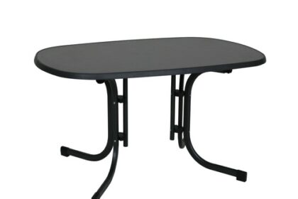 Gartentisch BHT 140x70x90 cm grau Outdoortisch