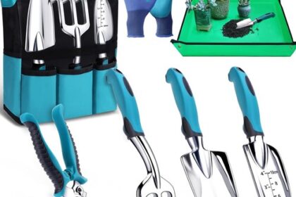 Gartenwerkzeug-Set, 7 Stück Garten Hand Werkzeuge,