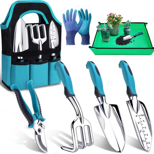 Gartenwerkzeug-Set, 7 Stück Garten Hand Werkzeuge,