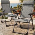 Casaria Polyrattan Gartensessel Set Klappstuhl Hochlehner