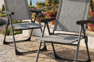 Casaria Polyrattan Gartensessel Set Klappstuhl Hochlehner