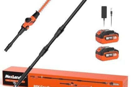 MAXLANDER Akku Heckenschere 45cm 20cm Hochentaster