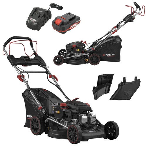 PARKSIDE PERFORMANCE® Benzin Rasenmäher Mulcher Elektrostart
