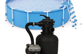 Pool-Sandfilteranlage zur Poolreinigung Sandfilteranlage Filteranlage Poolpumpe