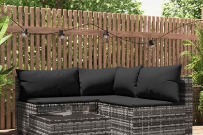 Garten Lounge Set mit Kissen Gartensofa