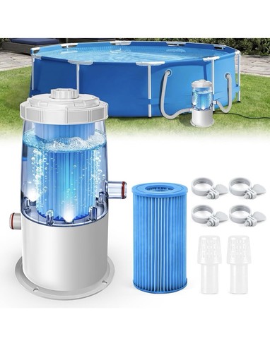 ✅✅Poolpumpe 3785 l/h 90W Filterpumpe für