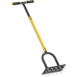 Rasenlüfter Aerifizierer mit 16 Stahlspikes, T-Griff