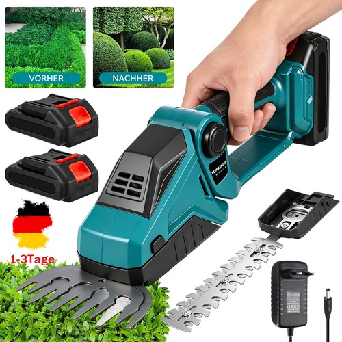 2 in 1 Akku Grasscheren Strauchschere