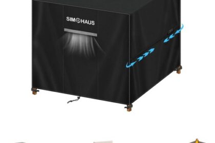 Gartenmöbel Abdeckung UV 95x95x90cm Schwarz