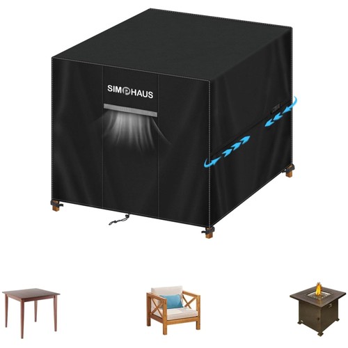 Gartenmöbel Abdeckung UV 95x95x90cm Schwarz