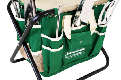 Gardenhome Gartenwerkzeug Hocker – Klapphocker